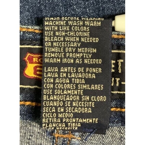 Route 66 Skirt Womens 8 Jean Denim Stretch 5 Pocket Vent Blue Vintage - Picture 9 of 9